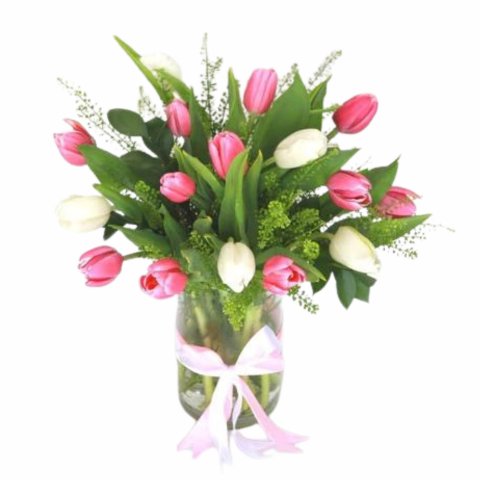20 mixed tulips