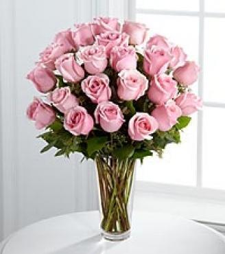 Two Dozen Pink Roses