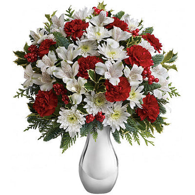 Silver And Snowflakes Bouquet